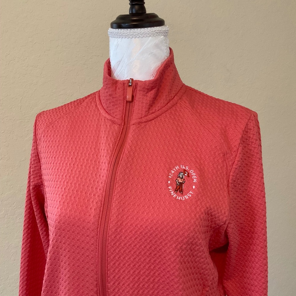 Adidas Ultimate365 Textured Full Zip Golf Jacket Mens Medium US Open Pinehurst - Picture 2 of 8